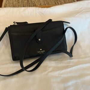 Kate Spade Black Leather Crossbody Bag